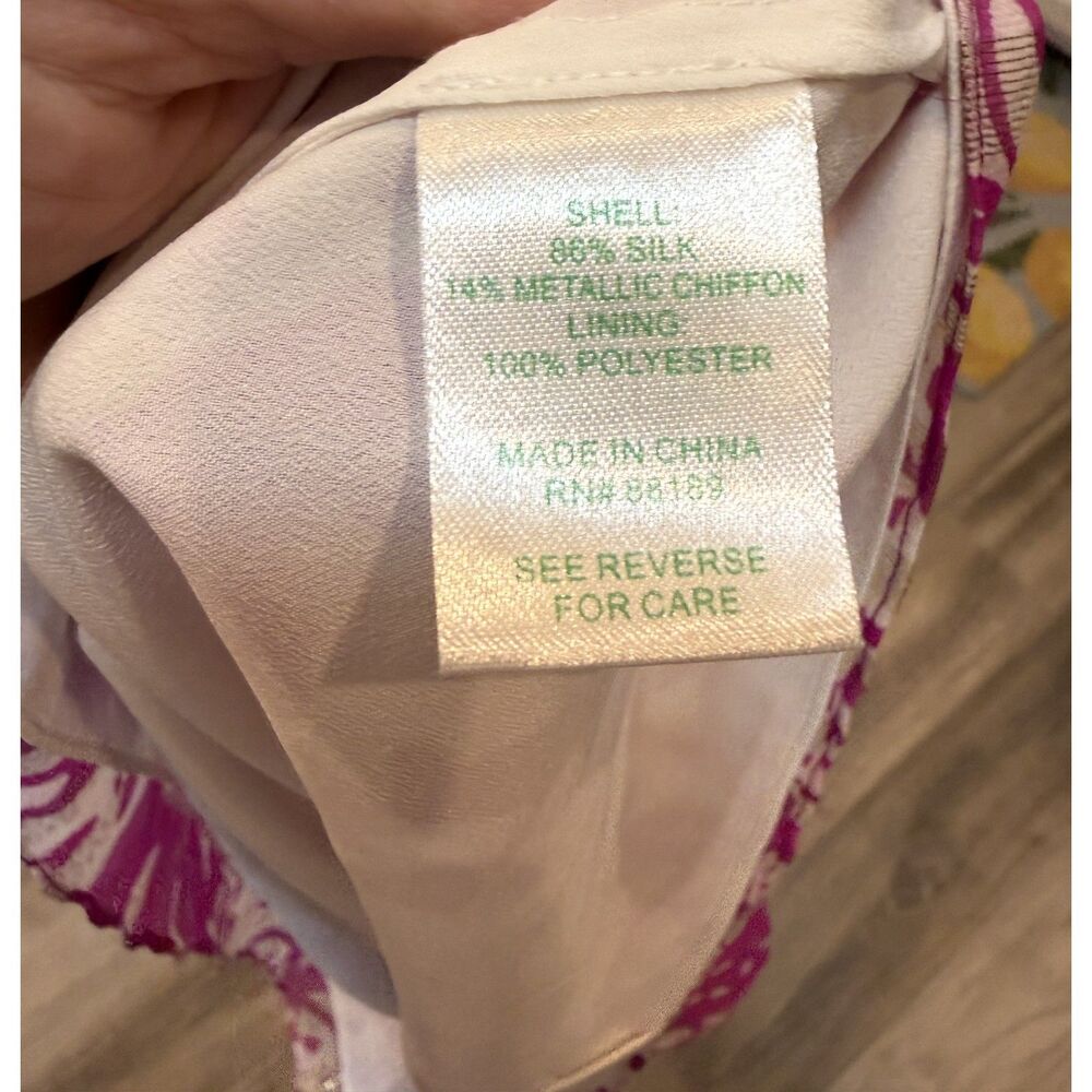 Lilly Pulitzer Rogan Halter Top in Va Voom Purple Wanderlust M - Picture 5 of 5